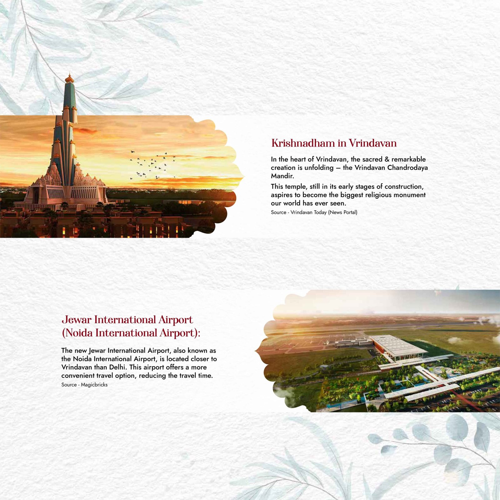 Project brochure page