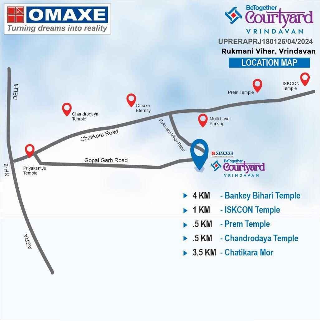 Omaxe Mall Vrindavan location map